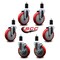 Service Caster Regency 600CASTER6 5'' Replacement Caster Set with Brakes, 6PK REG-EX20S514-PPUB-RED-4-TLB-2-112 - alternate 2